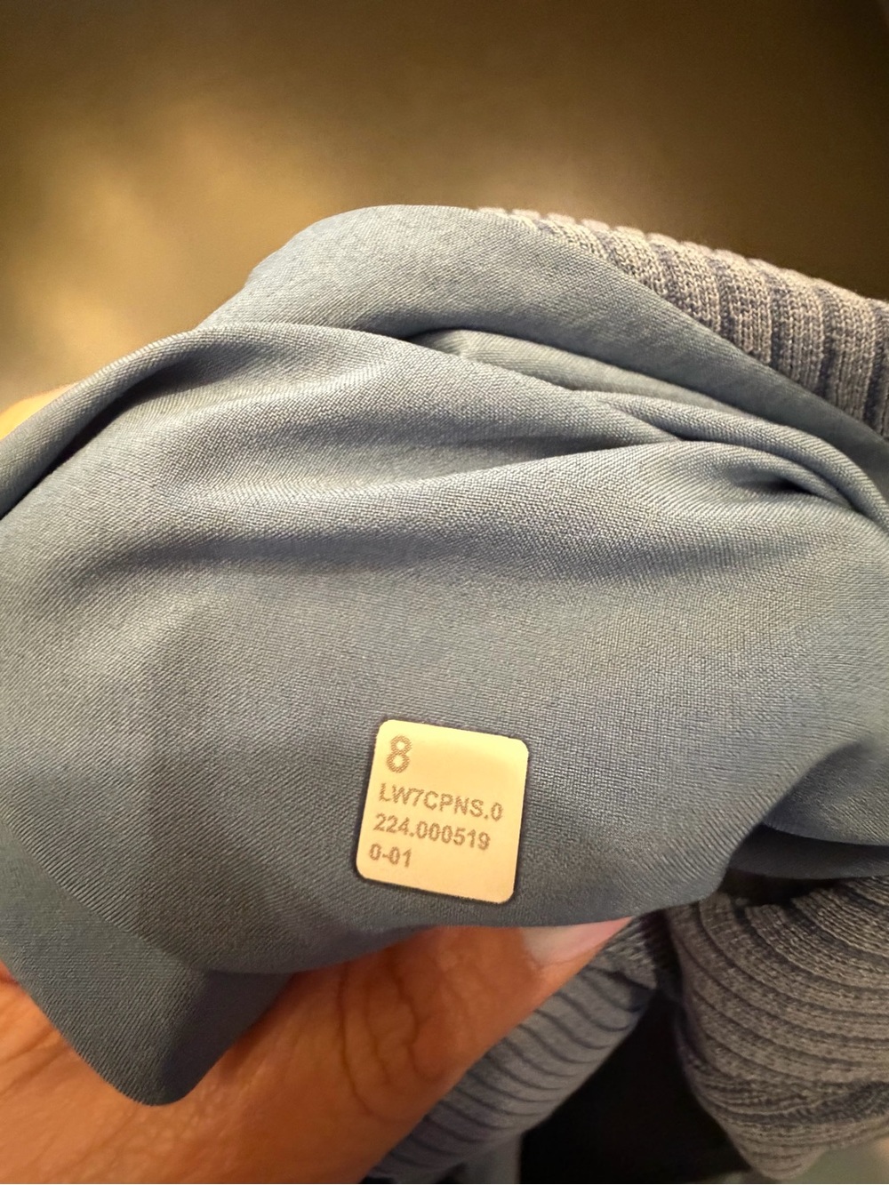 Lululemon Ribbed Softstreme High Rise Ribbed Short Oasis Blue - Picture 3 of 4